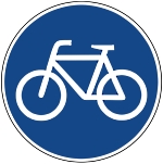 Symbol Fahrradstraße