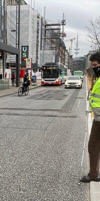 Bündnis kritisiert die Situation zu Fuß auf dem Jungfernstieg