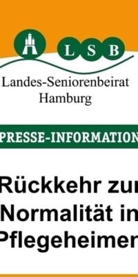 Rückkehr zur Normalität in Pflegeheimen!