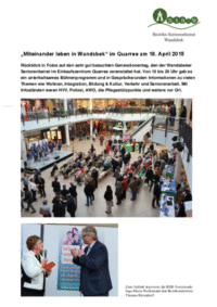 Rückblick auf den Wandsbeker Generationentag 2015