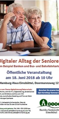 Plakat digitaler Alltag in Eimsbüttel