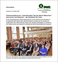 „Internationaler Tag der älteren Menschen“ 2023 – der Rückblick