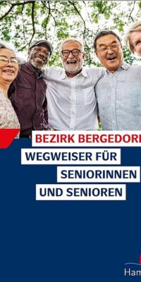 Vorderseite der Online-Broschüre "Wegweiser für Seniorinnen und Senioren" in Bergedorf