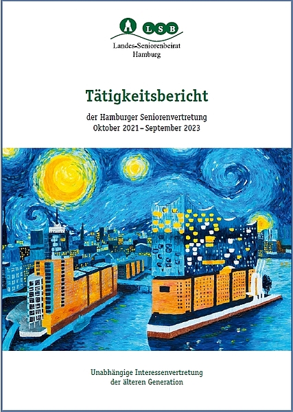 Titelseite des LSB-Tätigkeitsberichts 2021-2023