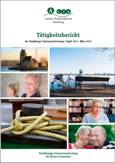 Titelseite des LSB-Tätigkeitsberichts 2013-2015