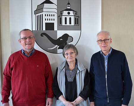 Foto: Vorstand des SDV Eimsbüttel, drei Personen