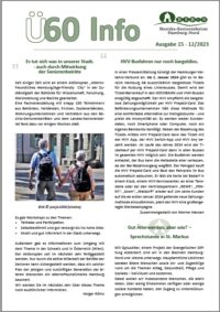 Ü60 Info – der Newsletter des BSB Nord informiert kurz und bündig