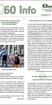 Titelseite Newsletter Ü60-Info, Ausgabe 15, 2023